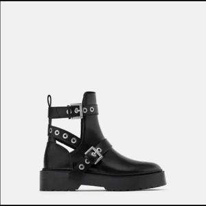 Zara Moto Cutout Ankle boot